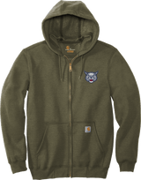 CT Bobcats Carhartt Midweight Hooded Zip-Front Sweatshirt
