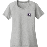 Lady Badgers Ladies PosiCharge Tri-Blend Wicking Scoop Neck Raglan Tee